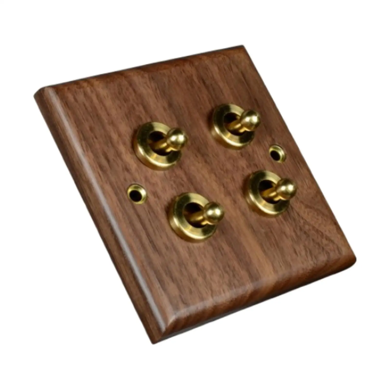 Panel Stopkontak Kayu Pelat Sakelar Pencahayaan Praktis Mudah Memasang Dekorasi Rumah