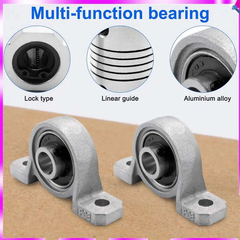 

N96R 15Pcs 200Mm Optical Axis Guide Bearing Housings Aluminum Rail Shaft Lead Screw Rod Slide Bushing Shaft Coupling Cnc Parts