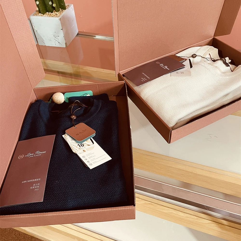   سترة تريكو رجالية إيطالية من مزيج الصوف والحرير دافئة كاجوال Sle طويلة Sve مستديرة Ne سترة متعددة الاستخدامات للخريف والشتاء...