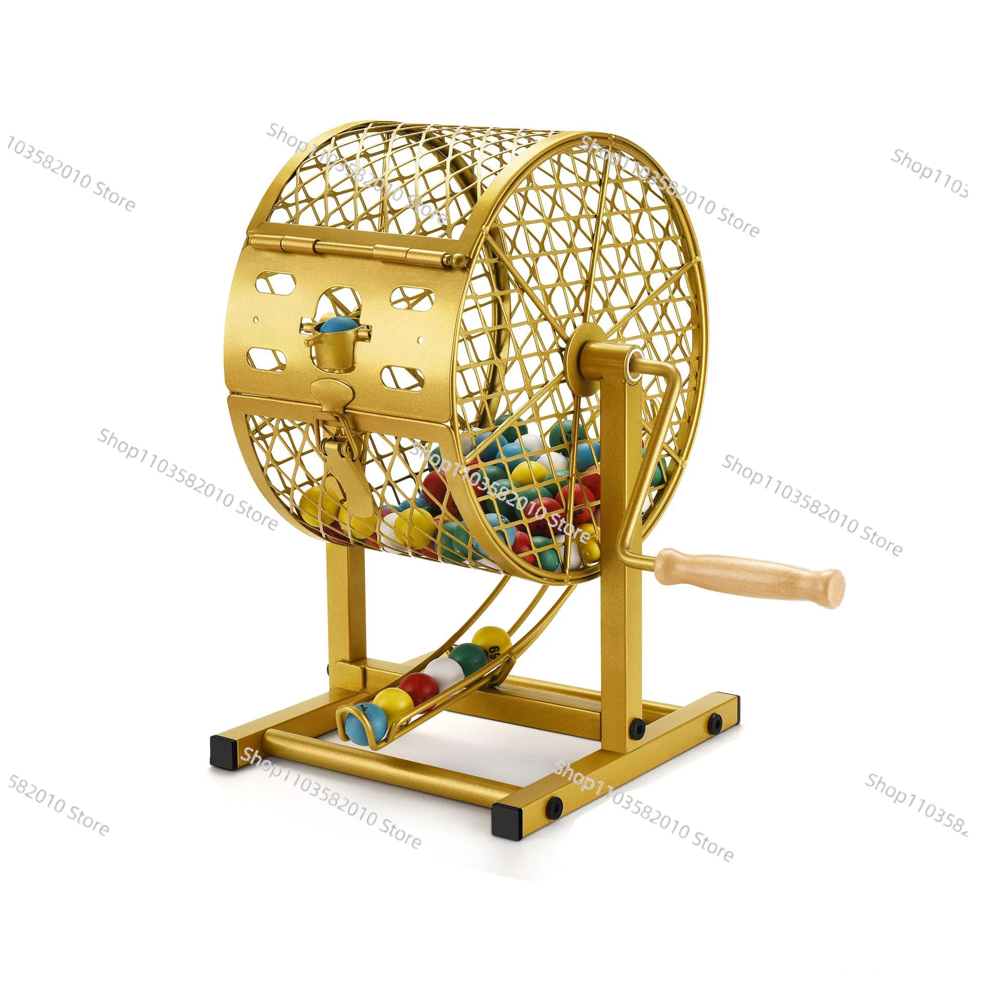 Metal  cage size, cross-border copper drum ticket rack, equipment, celebration, lottery