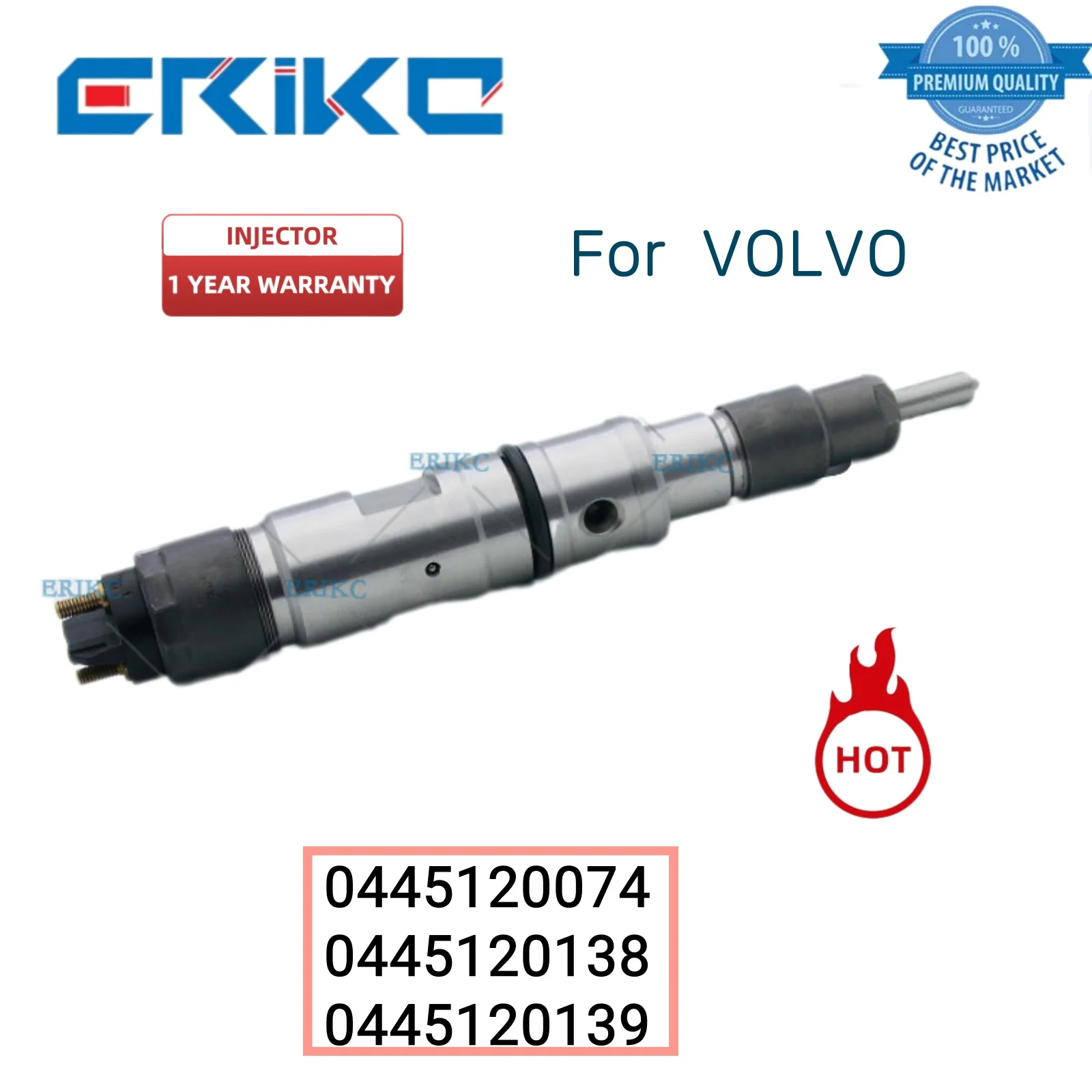 

0445120074 Car Diesel Injector 0445120138 Diesel Part Injection 0445120139 Injector Spray for KHD VOLVO RVI