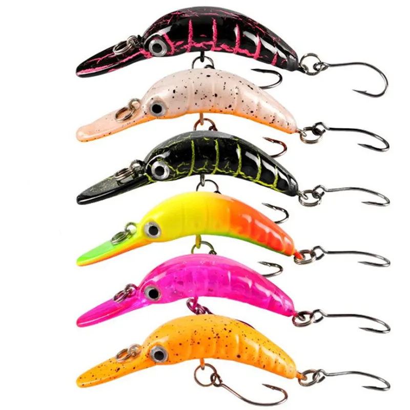 1pcs Sinking Minnow Fishing Lure 5cm 2.5g Mini Artificial Hard Bait Sharp Hook Pike Bass Crankbait Wobblers Trout Tackle