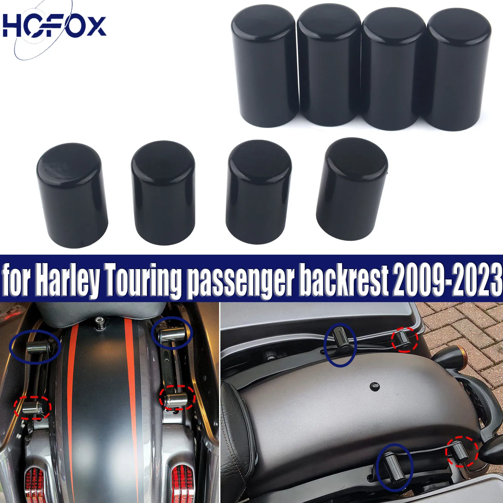 

For Harley Touring Street Glide Electra Glide Road Glide Road King 2009-2021 Point Docking Hardware Cover Magnet lid Kit