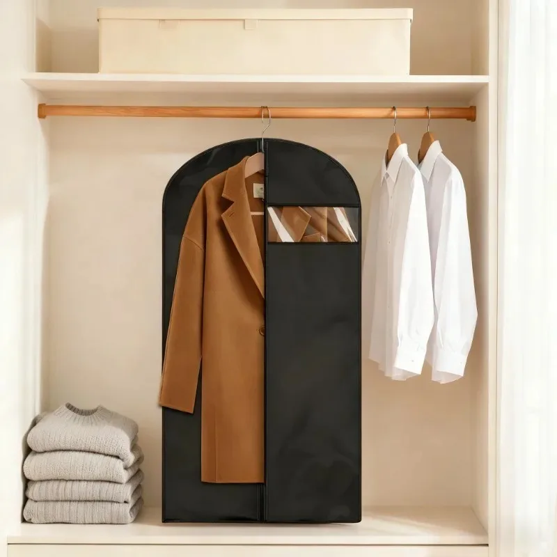 Hanging Full-Coverage Breathable Dust-Proof Storage Bag Ideal for Clothing Perfect Choice for Home Wardrobes Outerwear Storage
