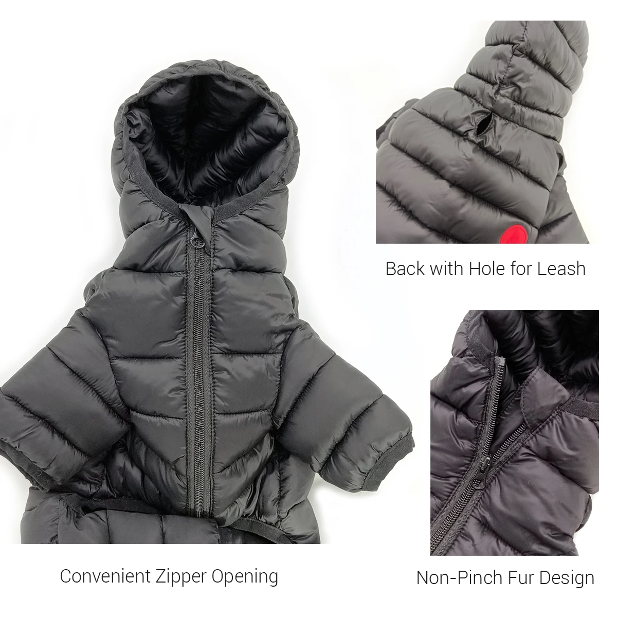 Winter Dog Clothes Overalls for Small Medium Dogs Luxury Fashion Lightweight Down-Like Cotton Padded Puppy Coat Soft Warm Jacket