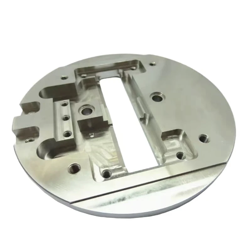 Precision Customization OEM CNC Milling Turning Machining Black Anodized Aluminum Alloy Porous Connector Frame