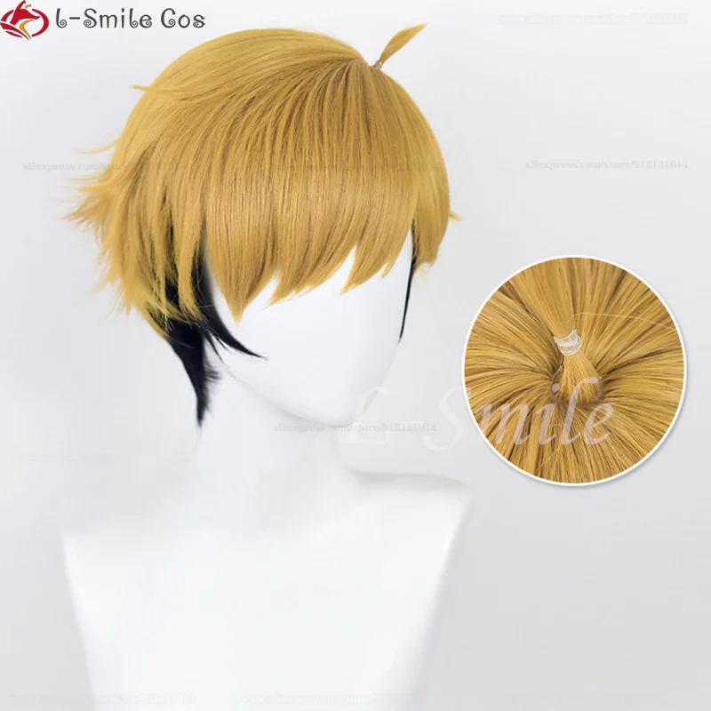 Anime Miya Atsumu Cosplay Wig Miya Osamu Cosplay Wig 30cm Short Wigs Heat Resistant Synthetic Hair Halloween + Wig Cap