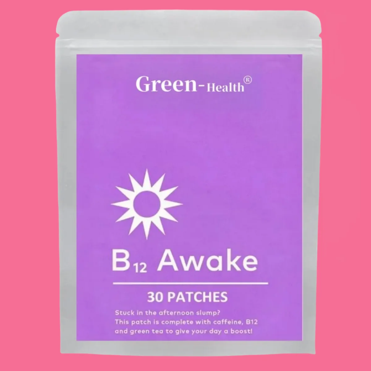 

B12 Awake Transdermal Patches With Plant-based Ingredients, Infused With , B12, And Green Tea Extract 30 Patches