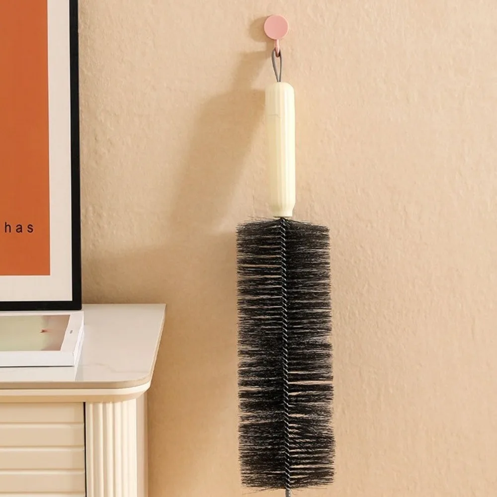 

Flexible Floor Fan Cleaning Brush Thickened Bristle Sponge Brush Fine Bristle Brush with Hang Rope Dust Removal