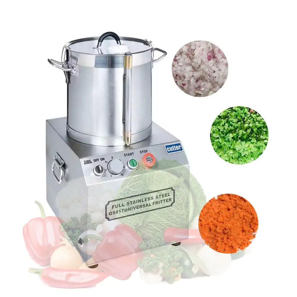 High-Capacity Commercial Vegetable Cutter Multi-Function Cutting Machine For Fruit Ginger Potato Onion Carrot Dicing Chopping