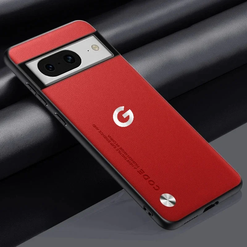 Luxus Business Original Kevlar Leder LOGO Matte Handyhülle für Google Pixel 11 ProXL 10A 9A 8 PU+TPU stoßfeste Schutzhülle