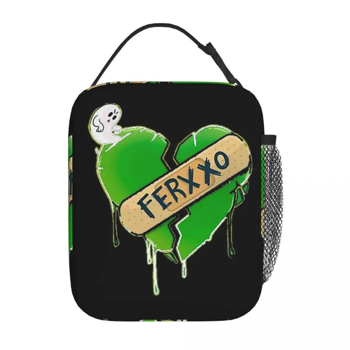 Broken Heart EL FERXXO Sticker Animated Feid HAPPY BIRTHDAY FERXXO Insulated Lunch Bag Food Boxes Thermal Lunch Box Tote