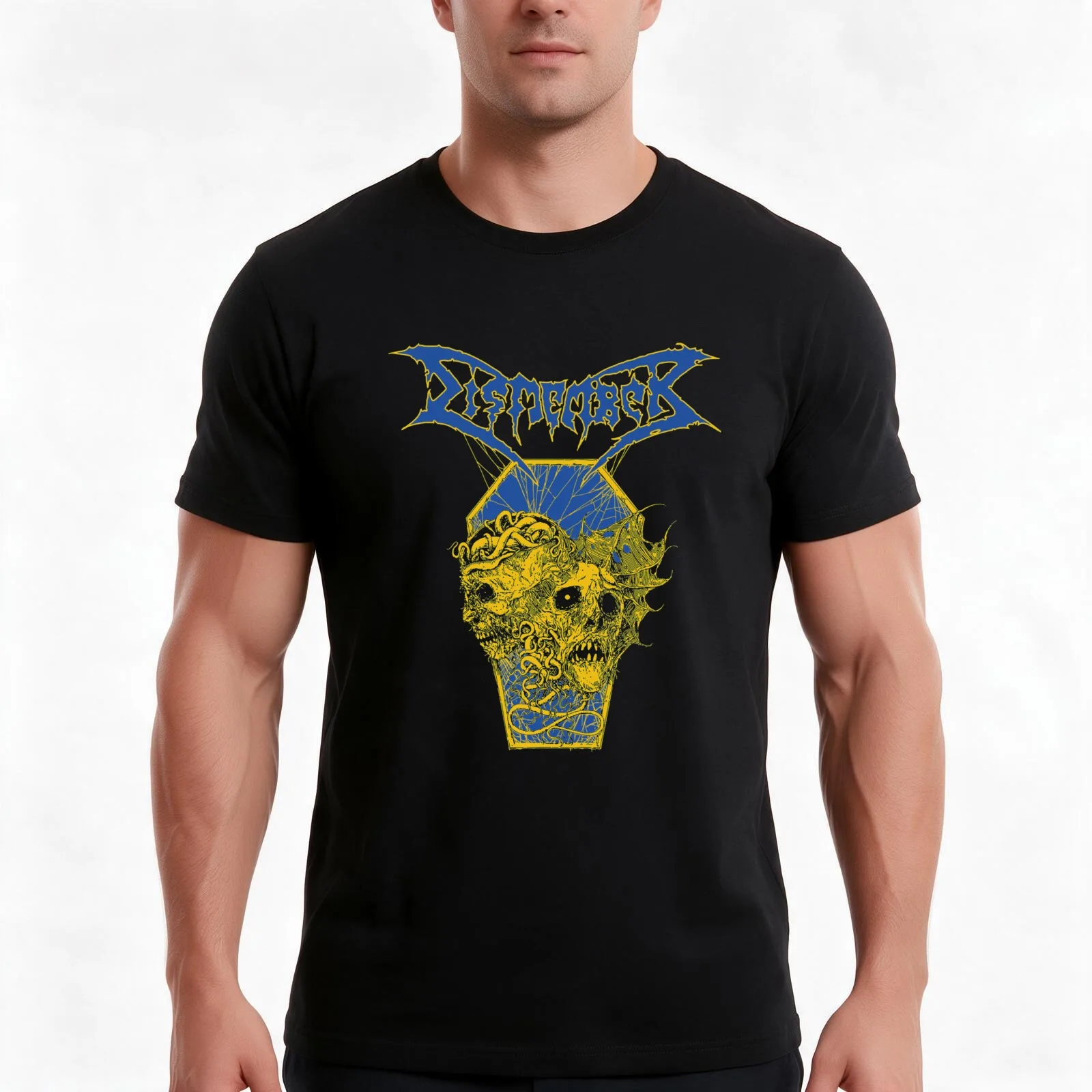 Dismember T-Shirt, Summer Casual Cotton Tee, Oversized Streetwear Tops, Vintage Graphic Print, Loose Fit Short Sleeve