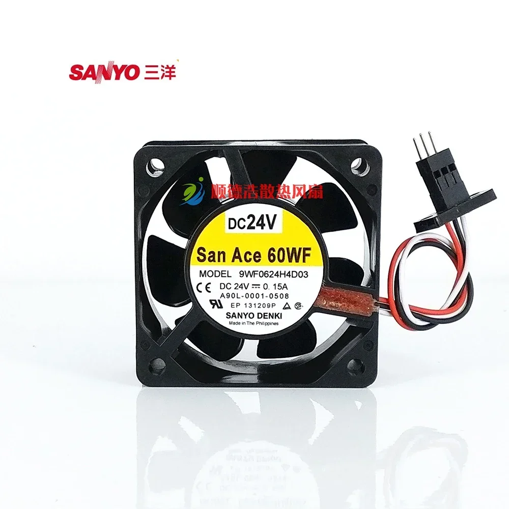 

A90L-0001-0508 9WF0624H4D03 DC24V 0.15A original fan with original 60 x 60 x 25mm