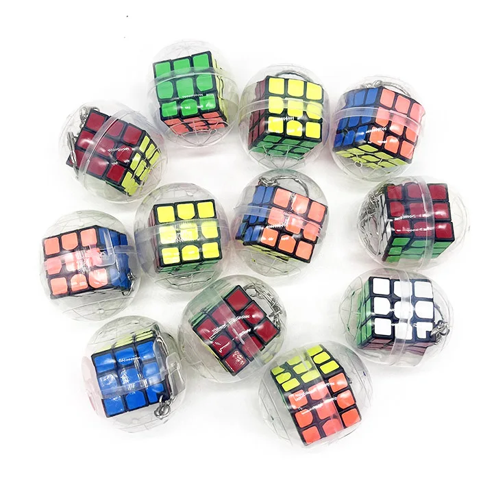 1/3/5 pçs cubo mágico surpresa ovo bola cápsula crianças mini velocidade cubo mágico cedo educacional puzzle cubo brinquedo crianças presente