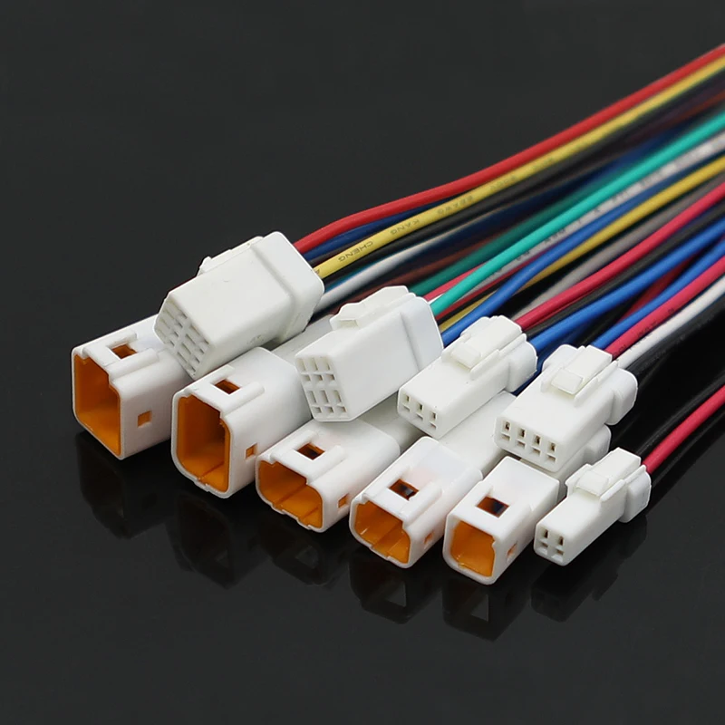 

2/3/4/6/8-контактный жгут проводов серии JWPF, автомобильный разъем, водонепроницаемый разъем, штекер и гнездо 02R-JWPF-VSLE