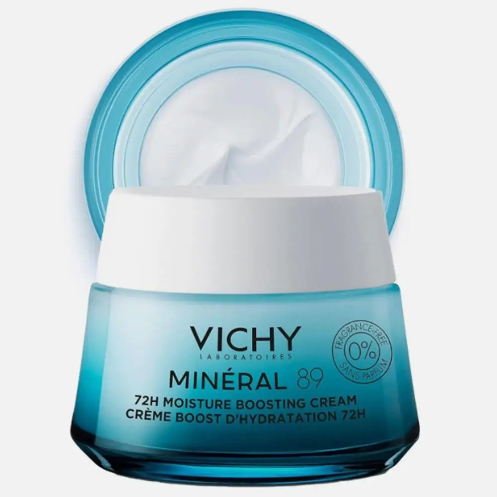 كريم الترطيب المعدني VICHY 50 مل 89 يمزح البشرة مع تنشيط ترطيب مهدئ لشد البشرة، ترطيب بروبيوتيك #6