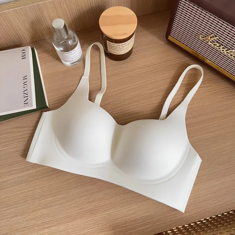 Thin Lightweight Slimming Girls Bra Womens Wire-free Gathers Lifts Prevents Sagging Shapes Side Breast Ladies Bra Breast Support