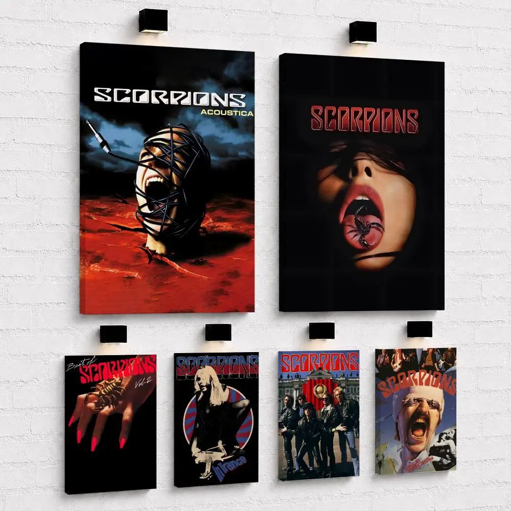 Classic Popular Band  S-Scorpions Painting Calligraphy Framed Canvas Wall Art Print | Modern Poster | Home Hallway Decor