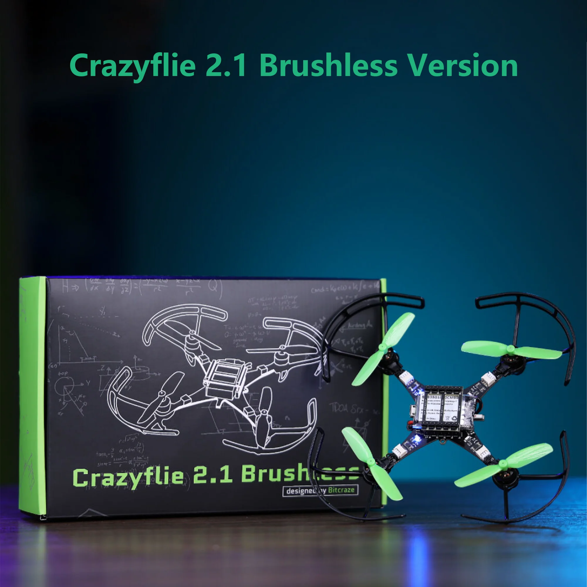 Crazyflie 2.1 Brushless Version - Open Source Mirco Quadcopter Support BLUETOOTH5 Le,Robotics,Suitable for Indoor/Small Space/