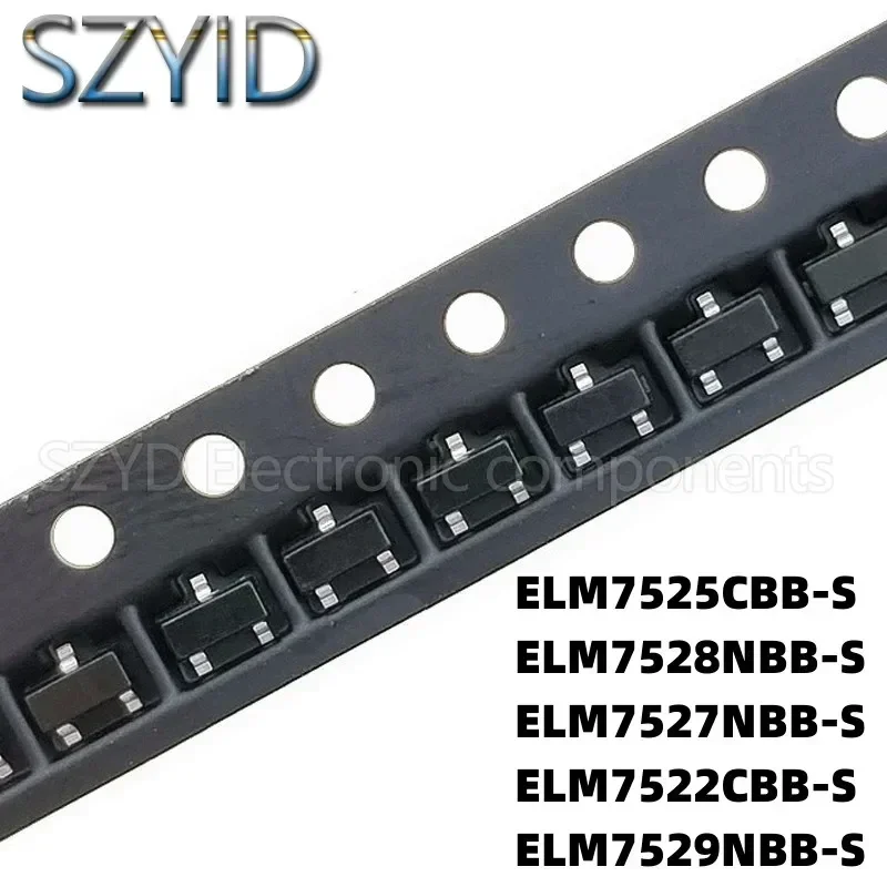 100PCS SOT23 ELM7525CBB-S ELM7528NBB-S ELM7527NBB-S ELM7522CBB-S ELM7529NBB-S