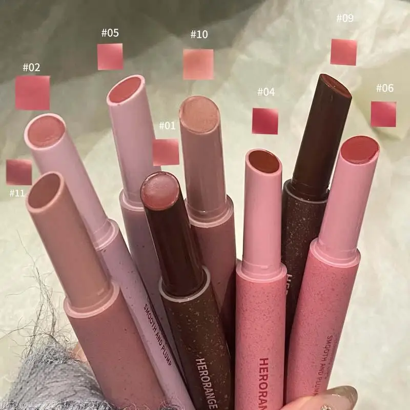 Herorange Soft Velvet Lipstick Matte Finish Moisturizing Low Saturation Ultra Long-Lasting Non-Stick Cup Lipstick Pen