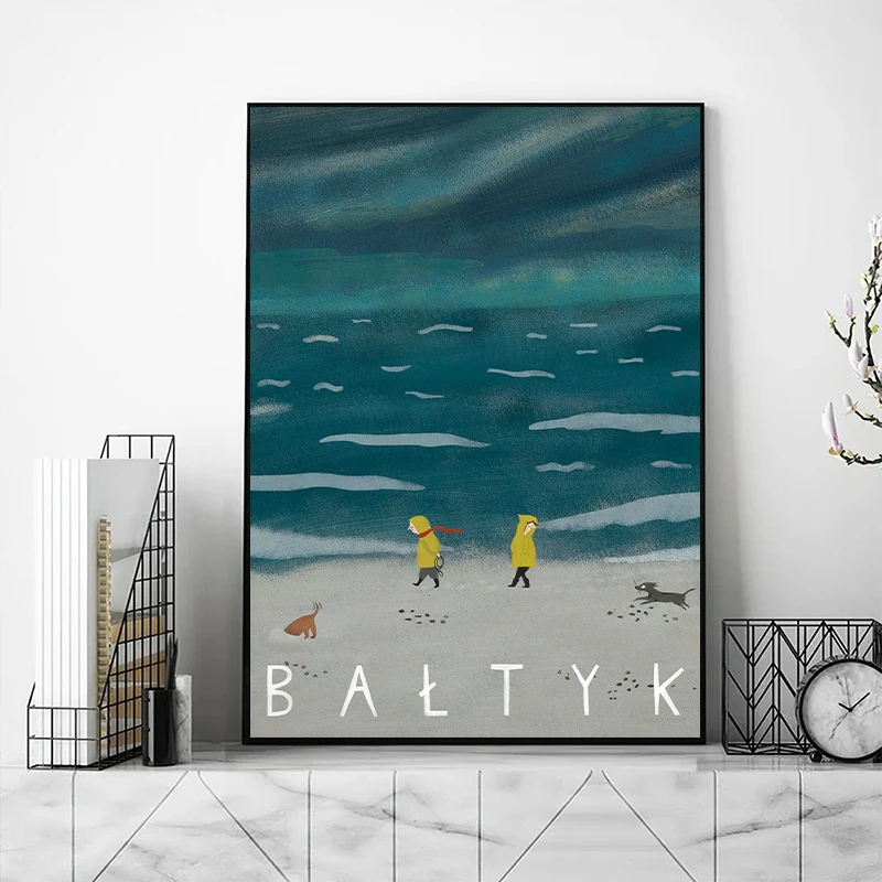 Poland Travel Illustration Posters Krakow Warsaw Prints Canvas Printing Modern Wall Art Picture for Living Room Home Decoration