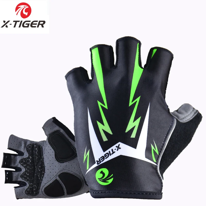 

X-TIGER Cycling Gloves 3D GEL Pad Half Finger Glove Motorcycle Bicycle Gloves Reflective Summer Sports Shockproof Bike Gloves