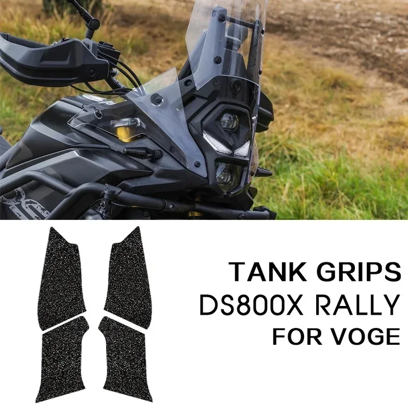 For LONCIN VOGE 800X DS 800 X RALLY 800DSX Rally Adventure Tank Traction Grips DSX800 Fuel Tank Protector Decals