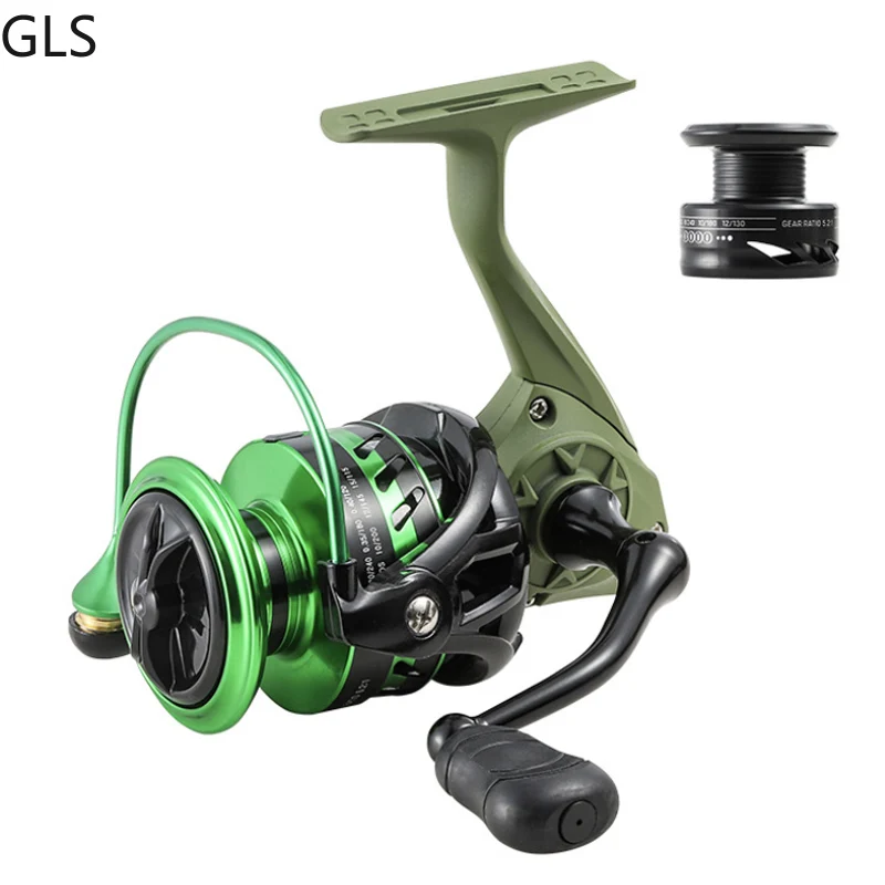 

2022 Brand New 2000-4000 Series Metal Rocker 5+1BB Spinning Fishing Reel Max Drag 10kg/12kg Spare Spool Fishing Coil