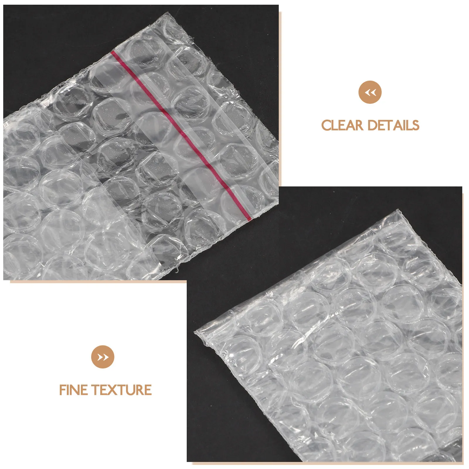 Thickened Double Layer Bubble Mailers Self-Adhesive Shockproof Pe Padded Envelopes for Dishes Packing Cushioning Wrap Clear