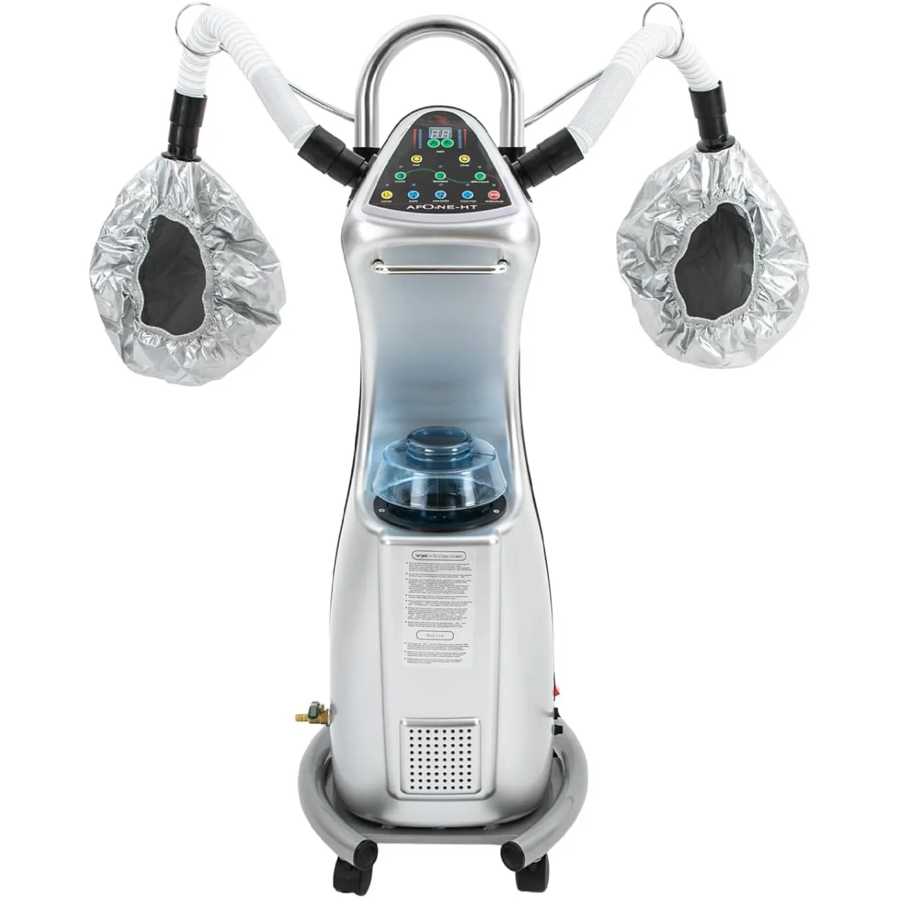 

Standing Hair Steamer, 650W Hair Treatment Machine Hooded Heating Steam Cap Hair Processor with Wheels for Spa Home Use