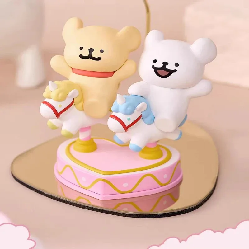 Plzdot 몰타 라인 강아지 해피 나들이 시리즈 블라인드 박스 미스터리 박스 장난감 귀여운 액션 애니메이션 피규어 카와이 모델 선물