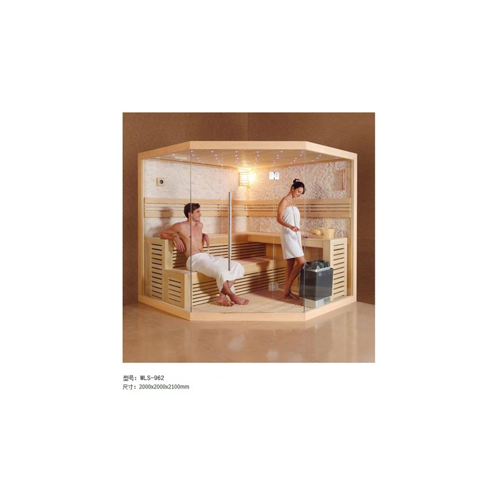 High Quality Home Use 2-4 Person Wooden Infrared Sauna Room With CE