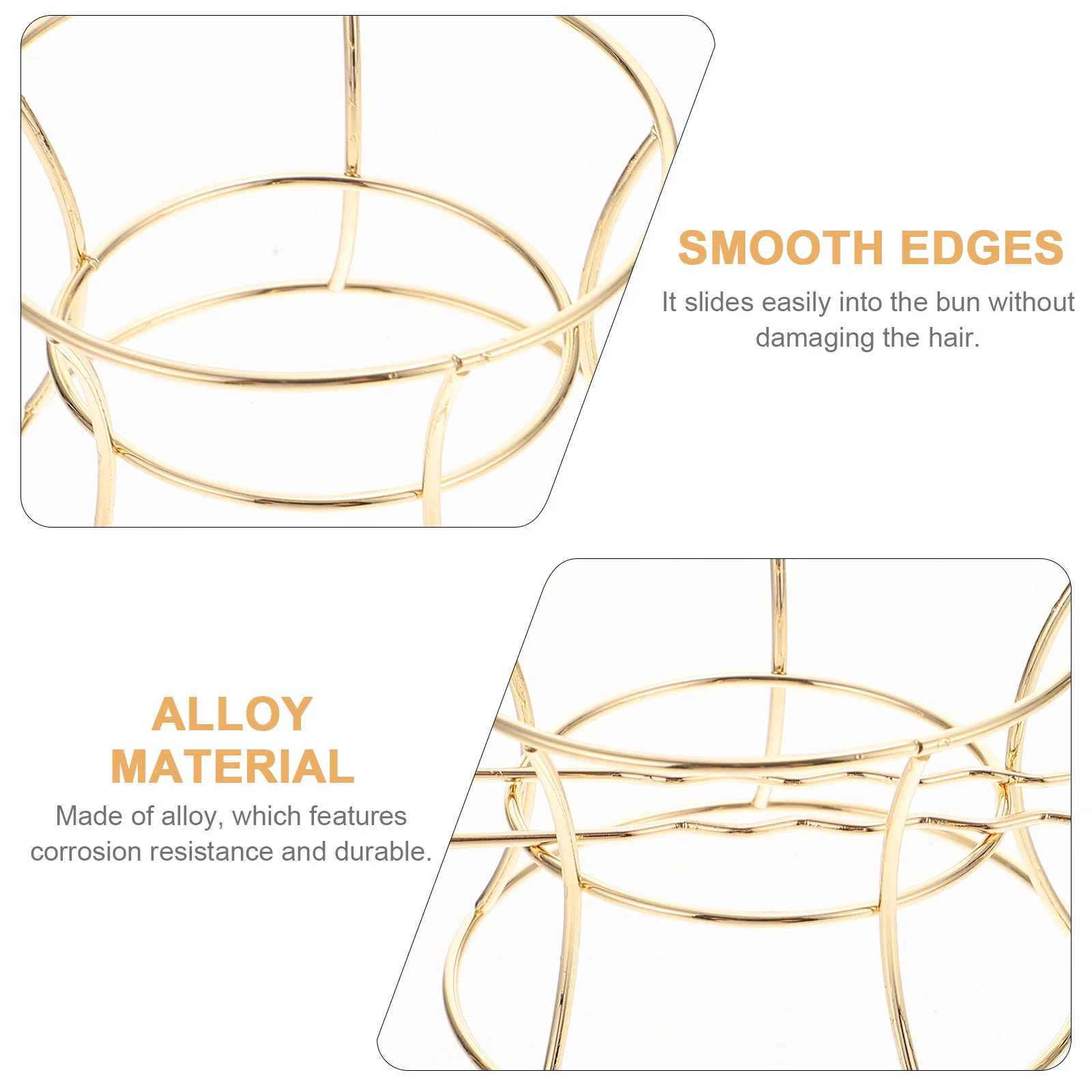 

Smooth Edge Alloy Hair Stick Bun Pin for Women Secure Tight Hold Hollow Bowl Shape Lady Hair Accessory Fashion Headdress