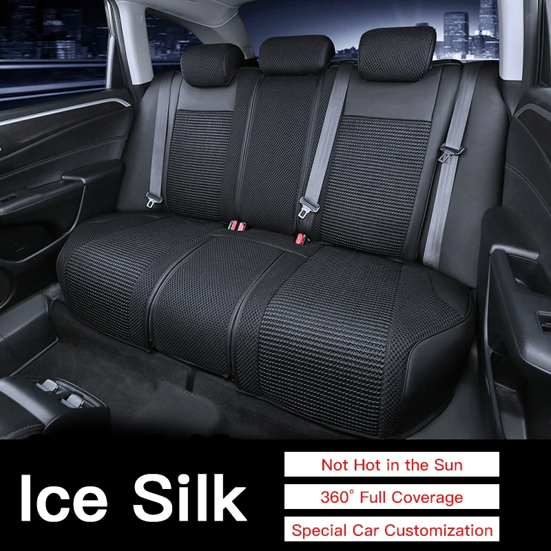 Maßgefertigte Autositzbezüge und Zubehör für 5-Sitzer, komplettes Set aus Eisseidenleder, speziell für über 98 % der Autositzbezüge – Detail 8