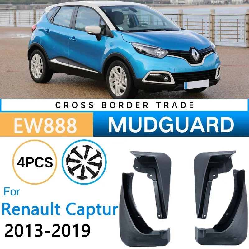 

Car Mudguards for Renault Captur Samsung QM3 2013-2019 2018 2017 2016 Front Rear Wheels Mudflaps Splash Guards Mud Flaps Fender