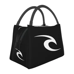 Rip Curl Logo Lunch Bags Insulated Bento Box Portable Lunch Tote Picnic Bags Cooler Thermal Bag for Woman Girl Work