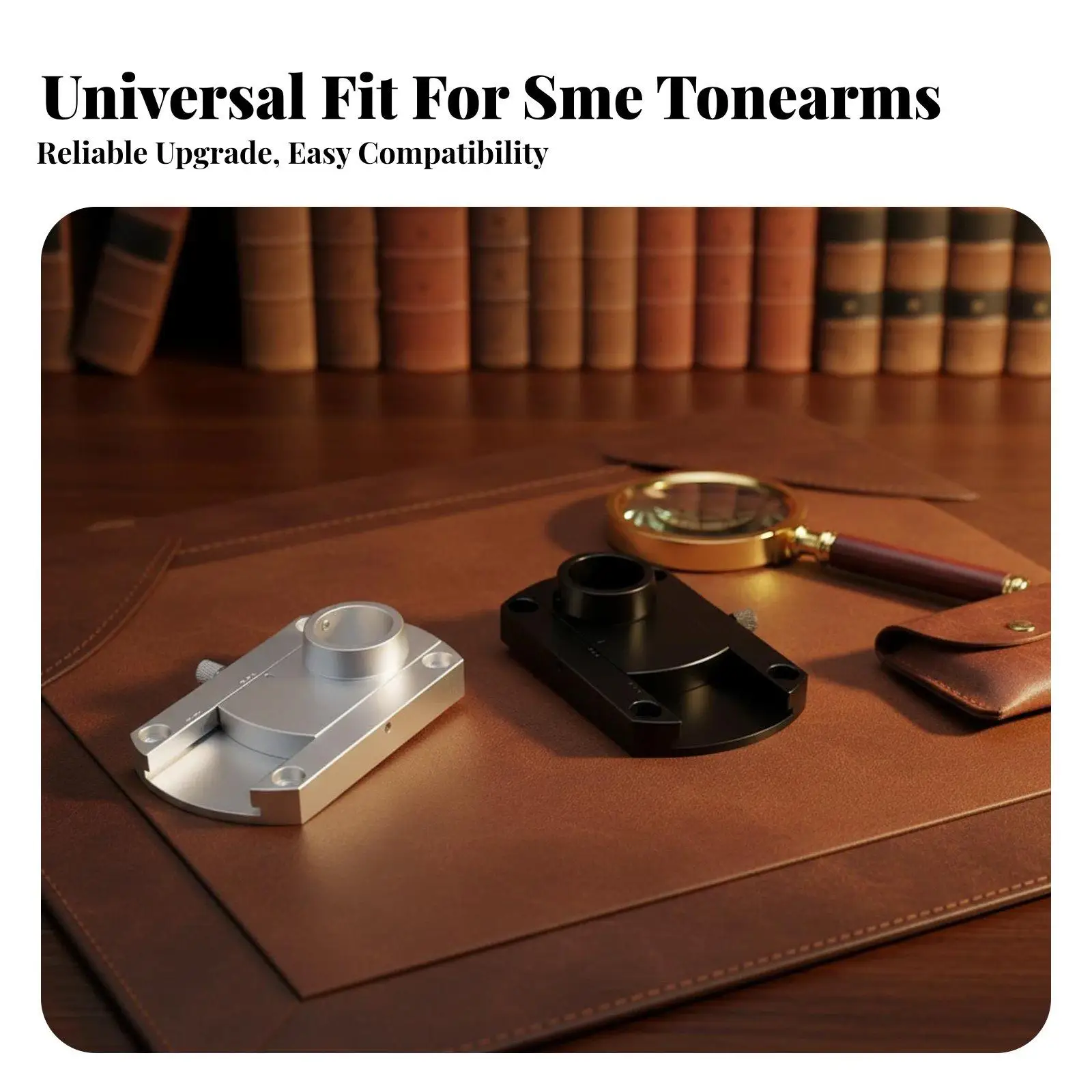 Durable Turntable Arm Base Premium Aluminum Alloy Mount Plate Audiophile Sound Performance Rack Audio Interface for SME Tonearm