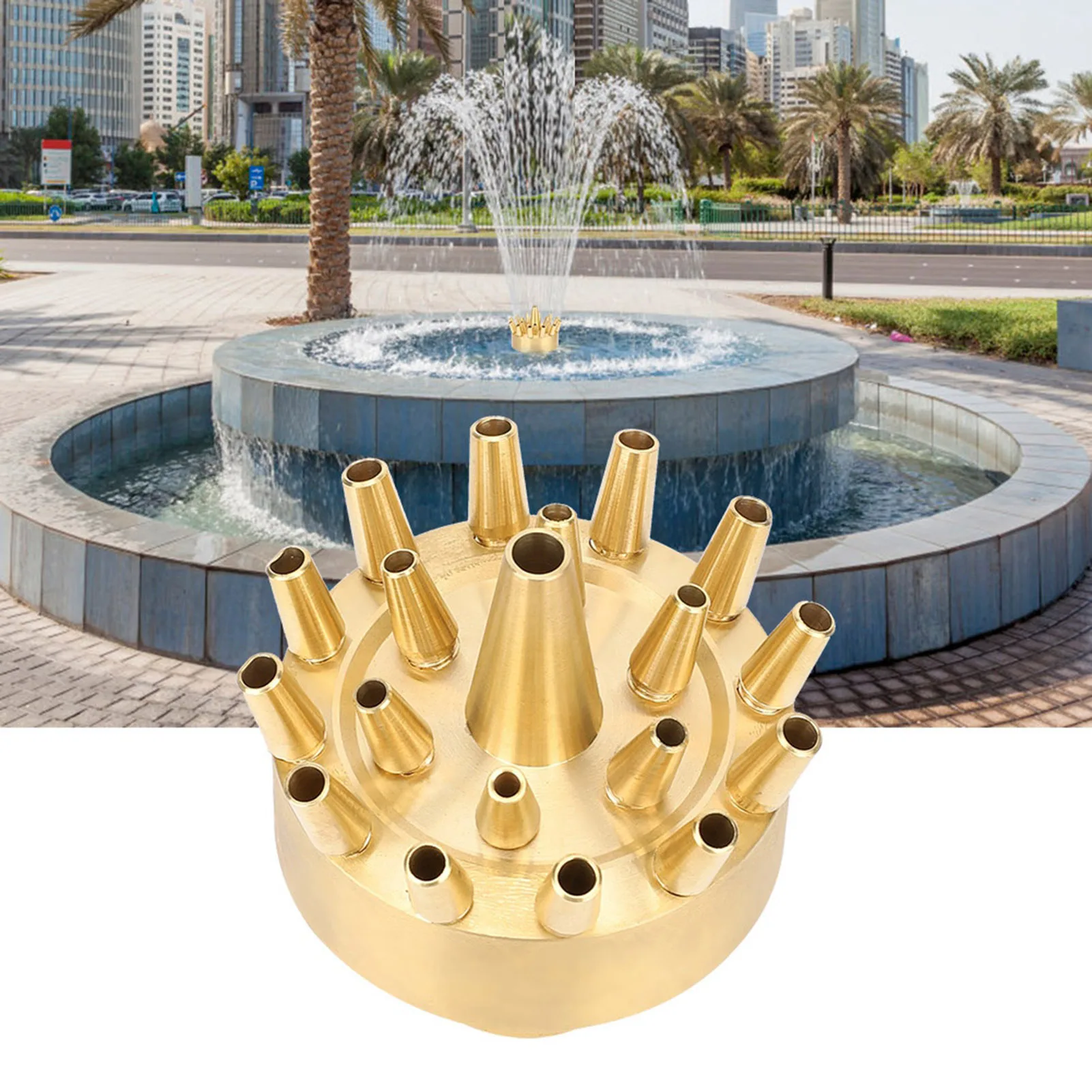 Garden Water Fountain Spray Nozzle Landscape Nozzle Sprinkler Spray Head Female Thread 1in Fountain,Spray§Fountain,Nozzle§Water