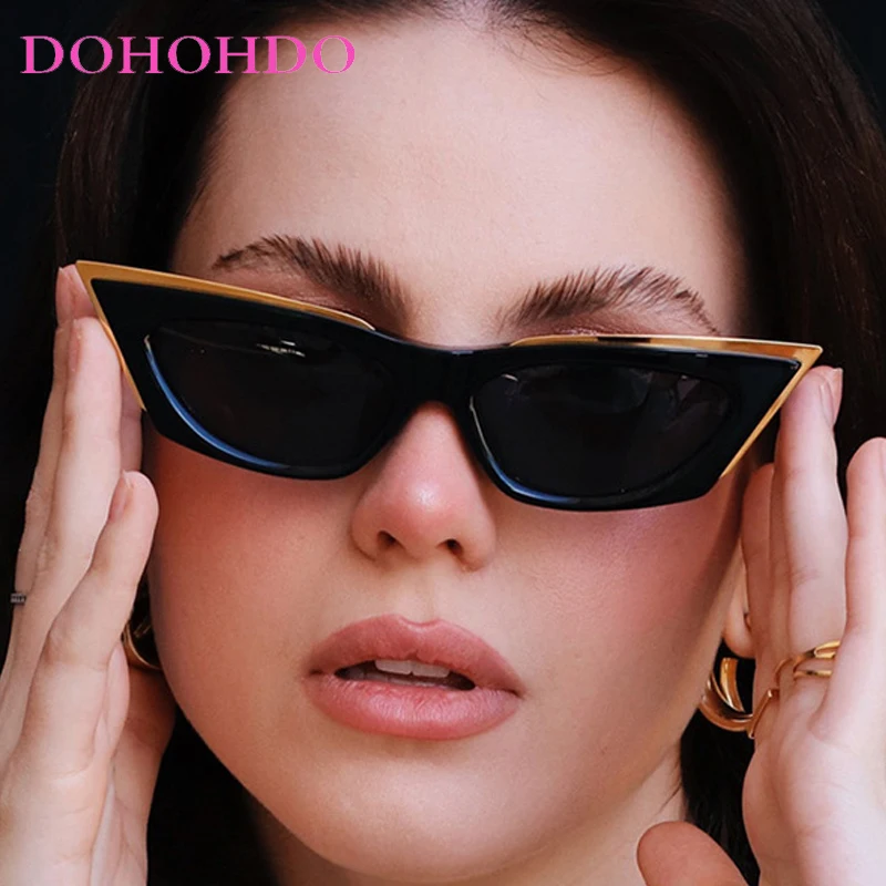

Fashion Cat Eye Thick Frame Women Sunglasses Vintage Men Sunglasses Driving Travel Shade Eyeglasses UV400 Lentes De Sol Mujer