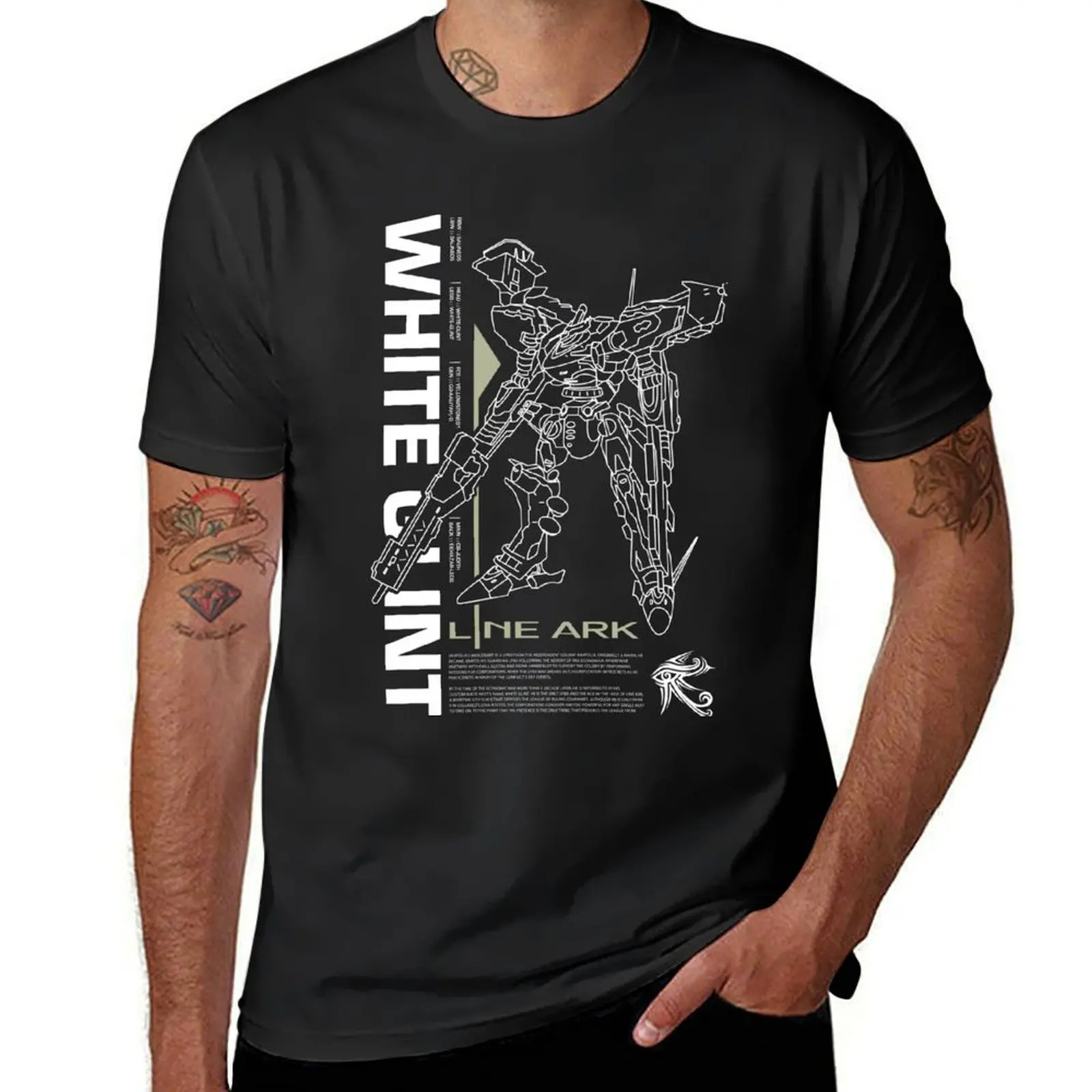 

Armored Core 4 - Line Ark - Mech - White Glint Negative T-Shirt sweat mens graphic t-shirts pack