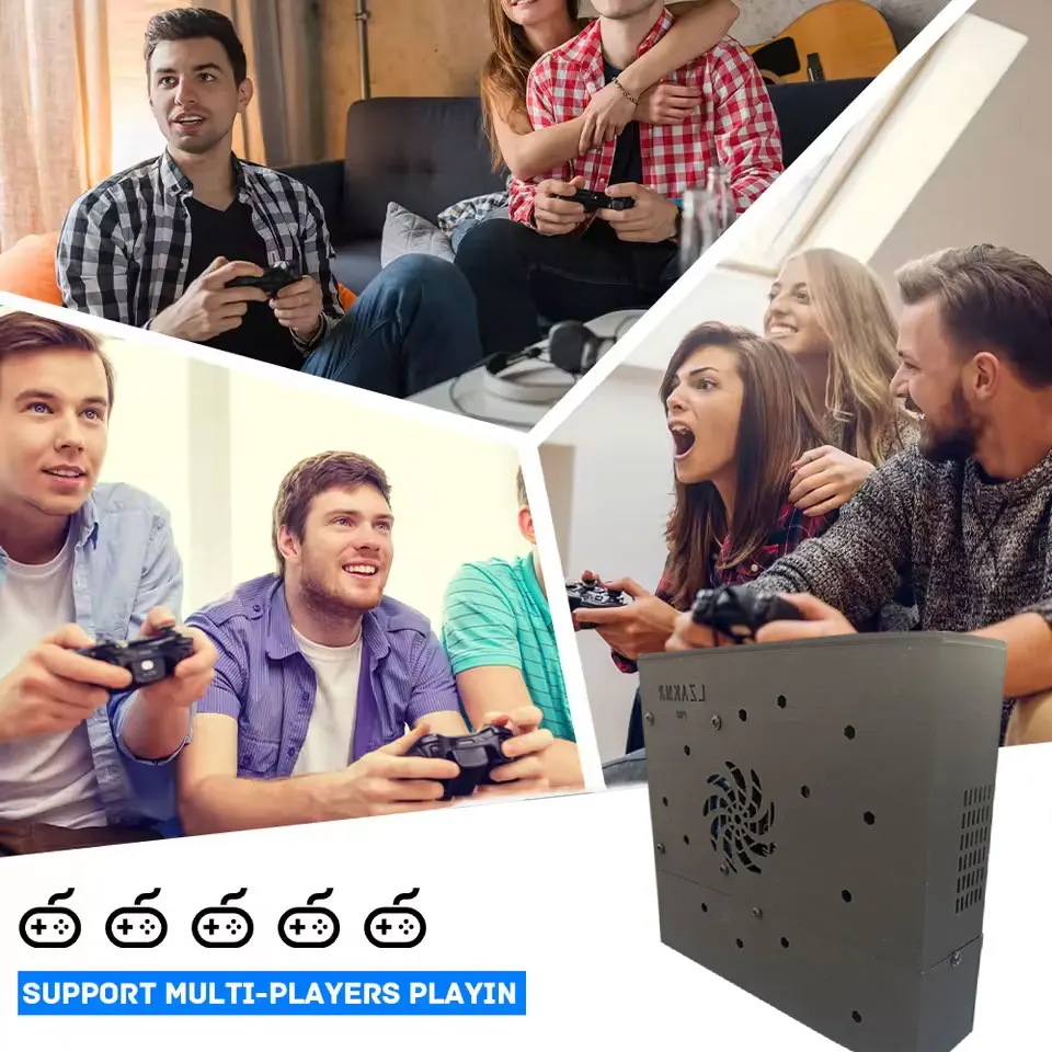 وحدة تحكم ألعاب مدمجة 70000+ Game Retro X8 Pro 500G لأجهزة Wii PS2 PSP Saturn التوصيل والتشغيل على التلفزيون Windows 11 وحدة تحكم لاسلكية