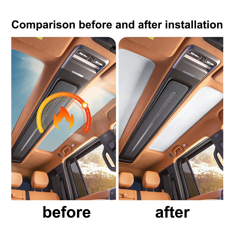2 Pcs Fit For Chery iCAR V27 2026 Roof Canopy And Sunshade Interior Modification Supplies Sunroof Electrostatic Sunshade