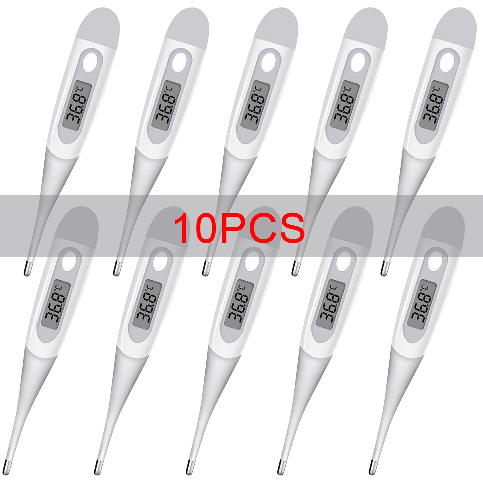 10PCS Oral,Underarm Temperature Measurement for Fever Fast Reading Digital Oral Thermometer for Adult, Kid and Baby,