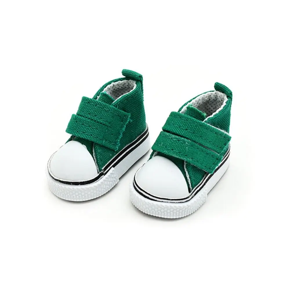 1 par de zapatos de lona para muñecas de 5cm de longitud, Mini zapatillas de deporte para muñecas DIY, zapatillas de deporte coloridas, Mini zapatos casuales, juguete para niños