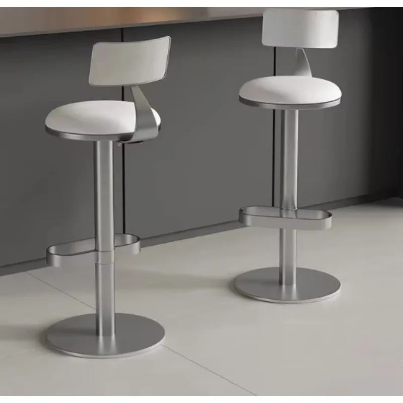 Sedia da Bar Creativa con Poggiapiedi Alto per Caffetterie e Negozi di Tè al Latte