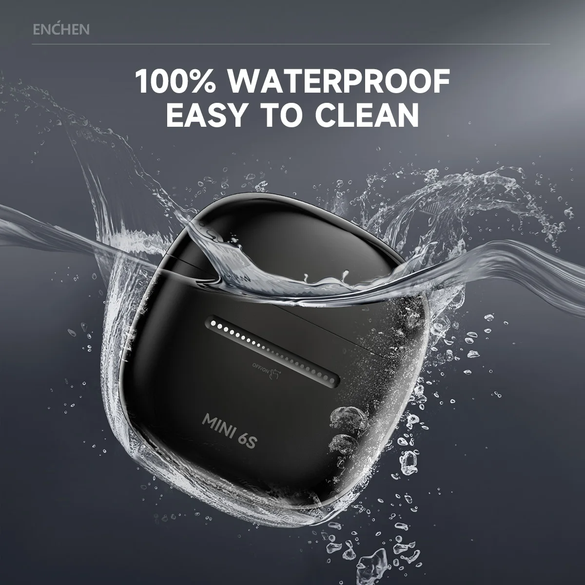 ENCHEN Beard Trimmer Electric Shaver IPX7 Razor Slide To Start Pocket Razor Rotary Magnetic Head Beard Trimmer for Men Mini 6S