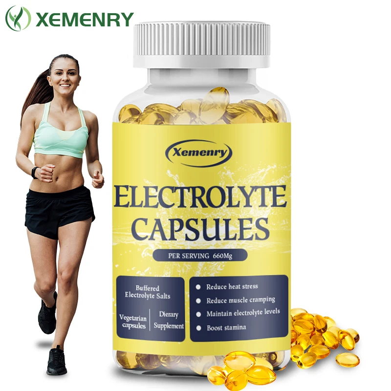 Electrolyte Capsules - Reduce Caloric Stress and Muscle Cramps and Replenish What The Body Loses Through Sweat