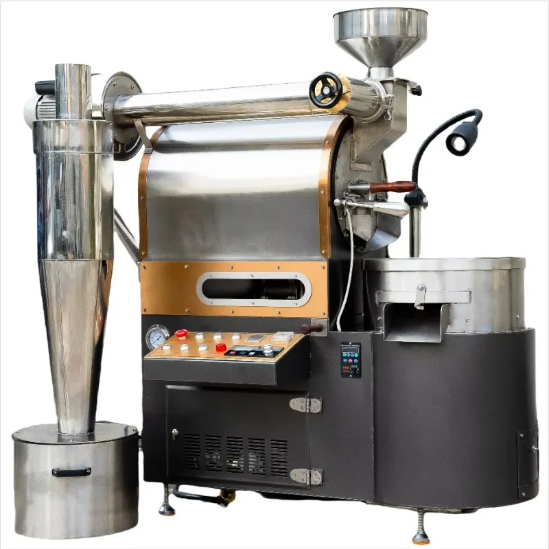 Customized Commercial Electric Coffee Roasting Machine Fully Automatic Easy Operate Precise Roasting For Cafe Shop Bulk